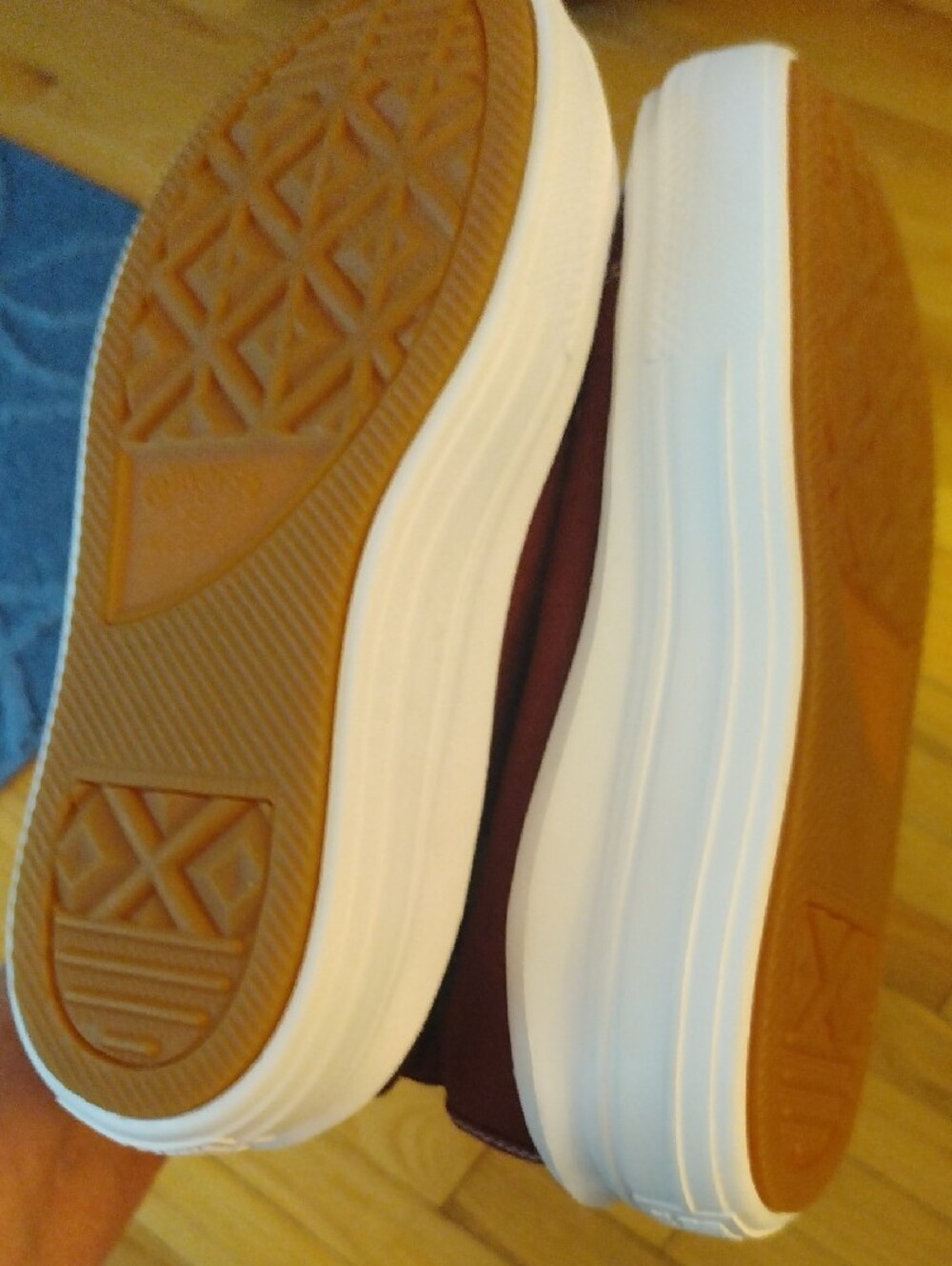 Converse Burgundy High-Top Platform Sneakers - Picture 5 of 6